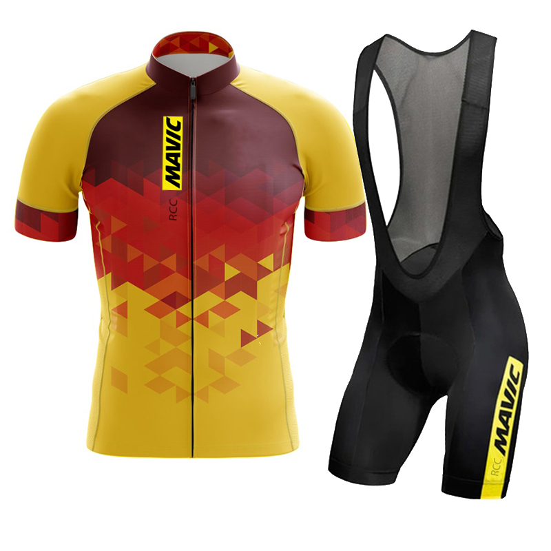 Cycling Gear Jersey - 2024 Mavic Fietssets Met Korte Mouwen