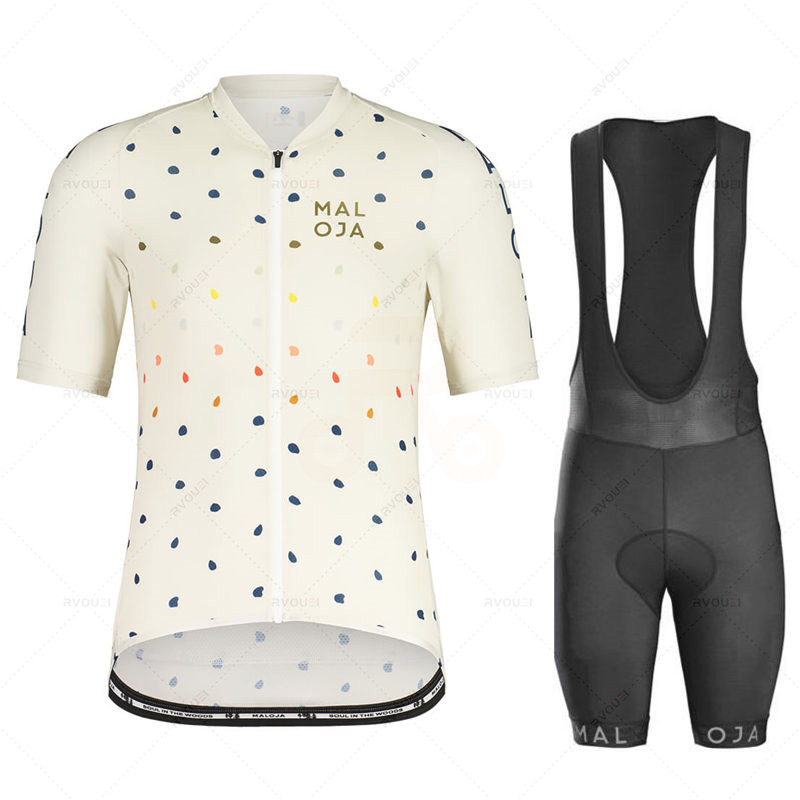 Cycling Bib Shorts - Maloja Cycling Jersey-kledingset, korte broek, gelpad,