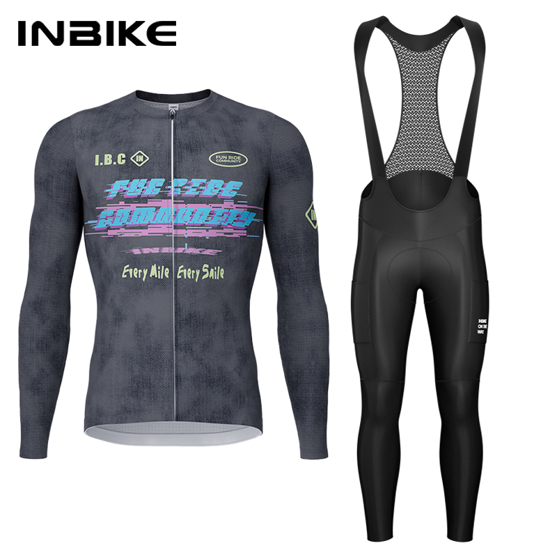 Cycling Gear Jersey - INBIKE Lente Herfst Fietsset Wielertrui met