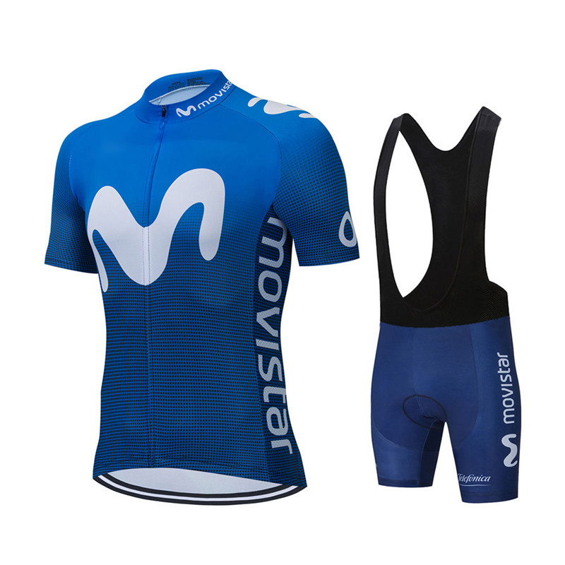 Cycling Gear Jersey - Nieuwe Zomer Movistar Team Wielertrui Sets