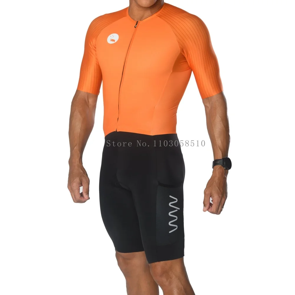Cycling Gear Jersey - Wyn Republic Triatlonpak Heren Fietsen Korte