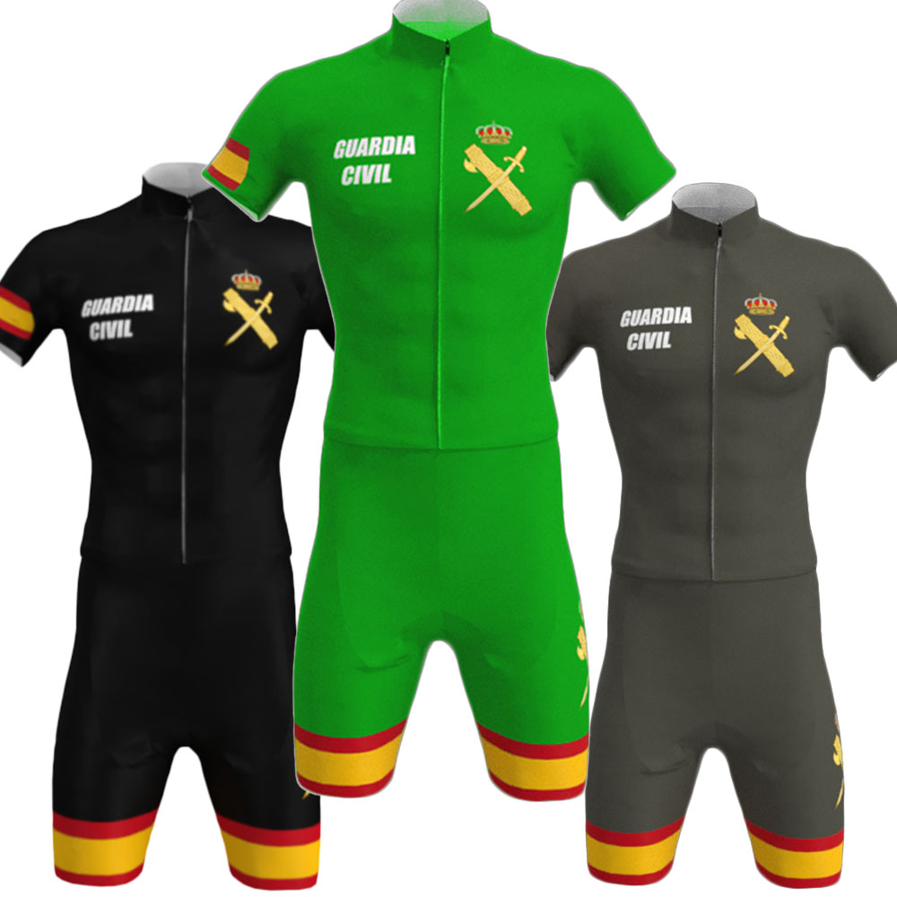 Cycling Bib Shorts - Burgerwacht Wielertrui 2024 Heren Set Wielerkleding
