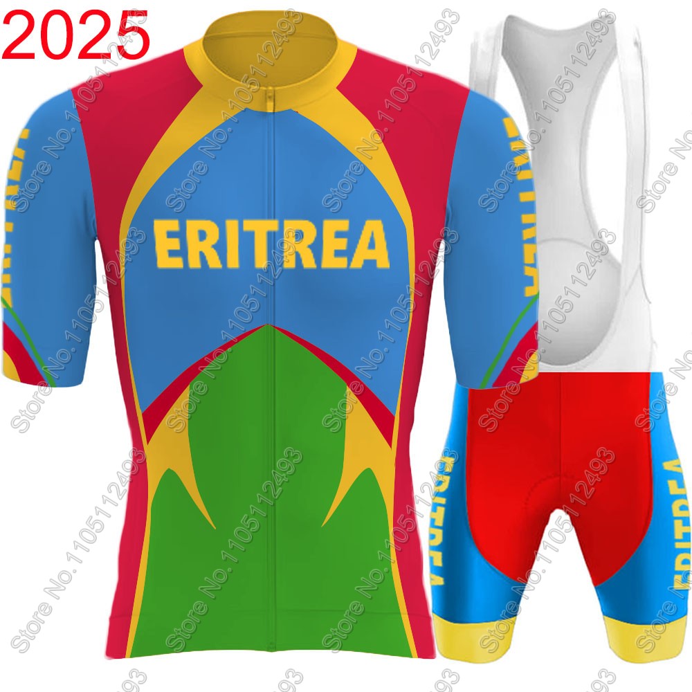 Cycling Gear Jersey - 2025, Eritrea Nationaal Team Wielertrui Set